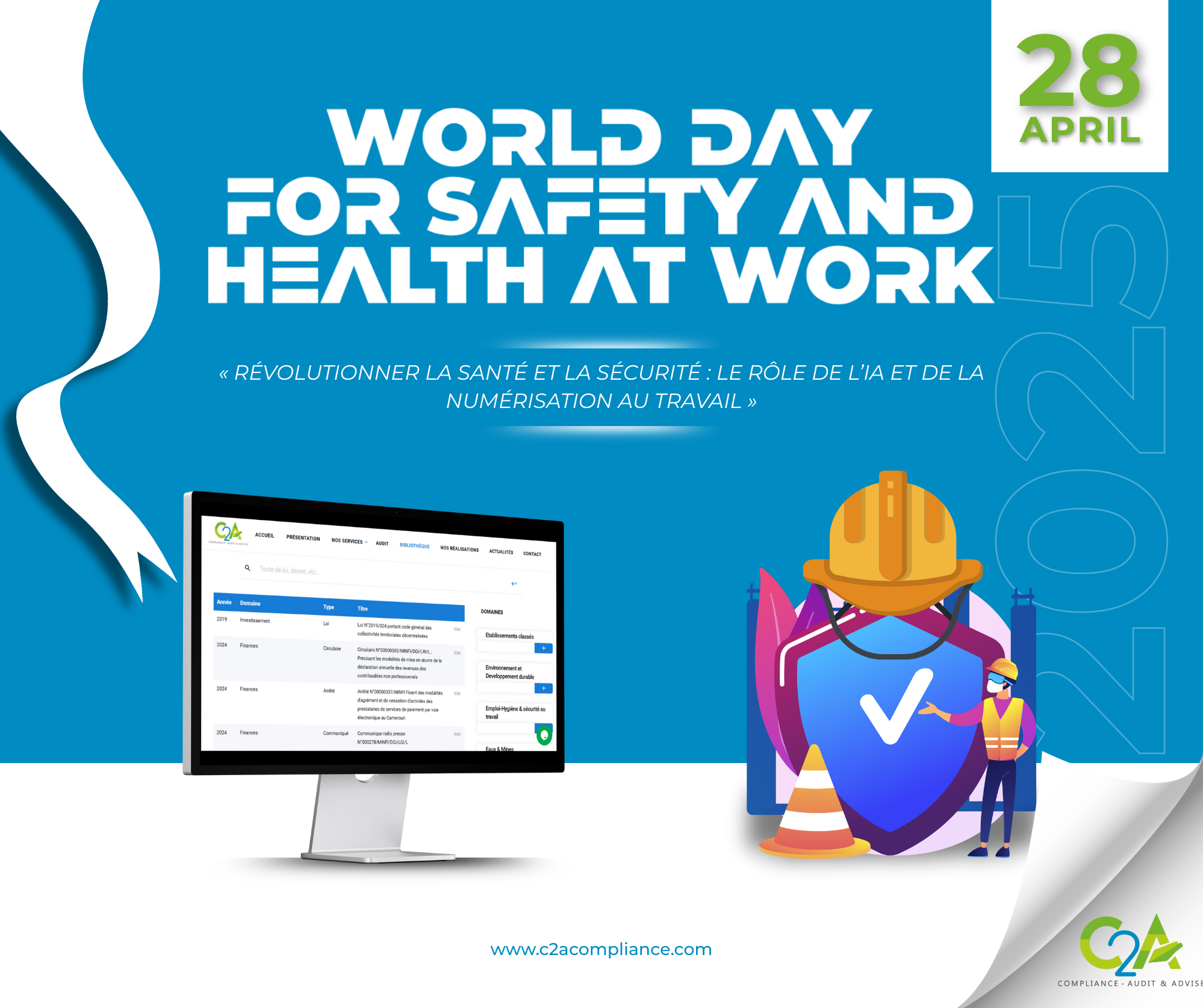 28 avril – Journée mondiale de la sécurité et de la santé au travail